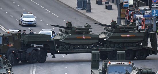 Russia WWII Victory Parade Rehearsal