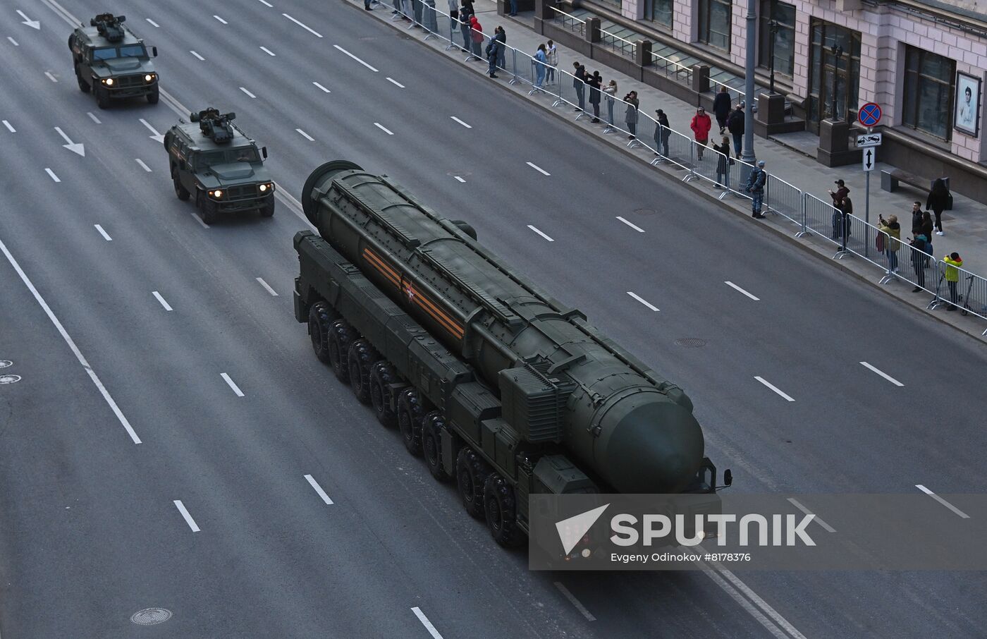 Russia WWII Victory Parade Rehearsal