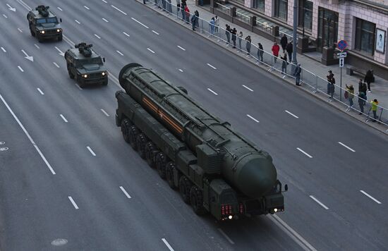Russia WWII Victory Parade Rehearsal