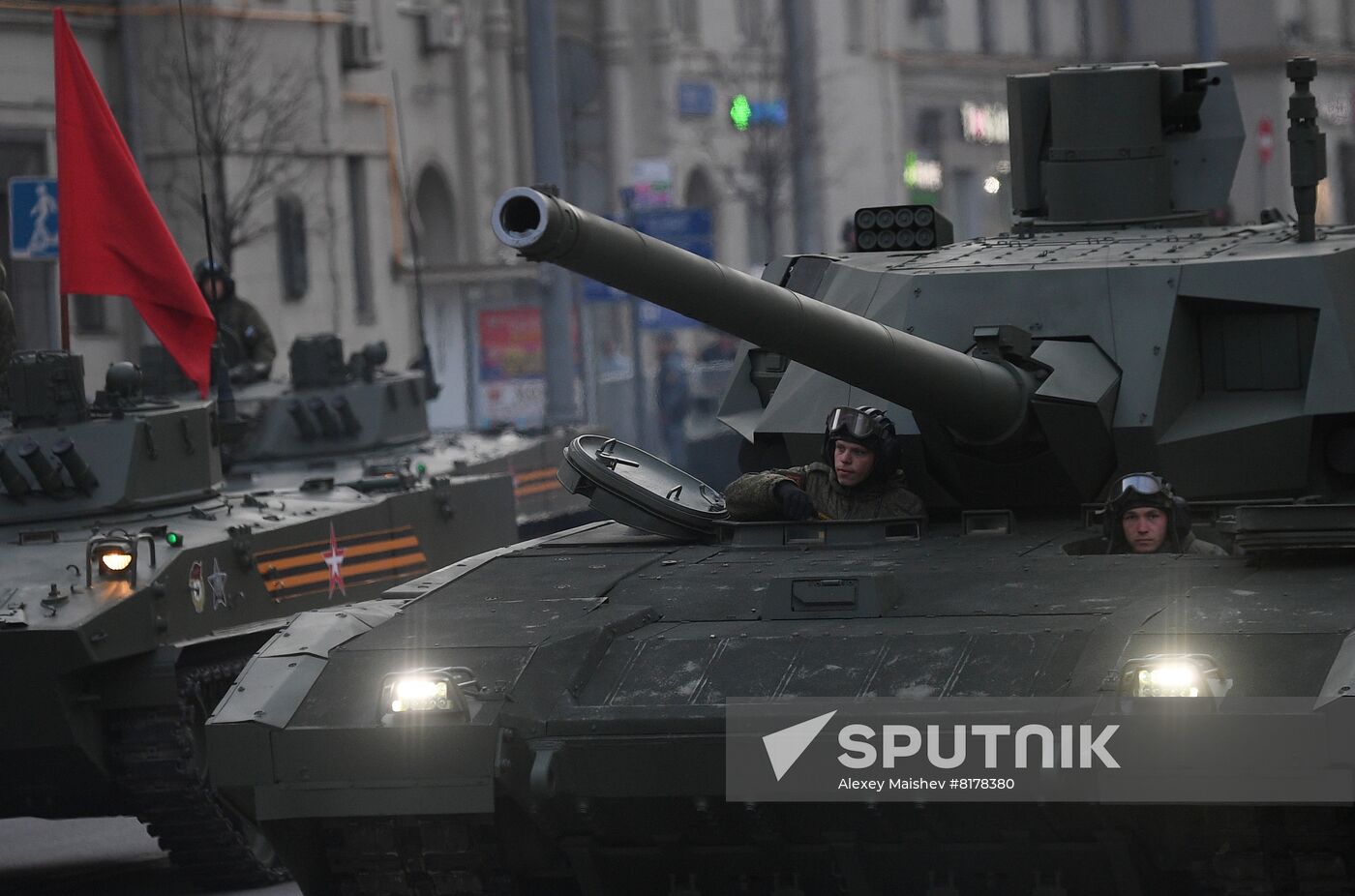 Russia WWII Victory Parade Rehearsal
