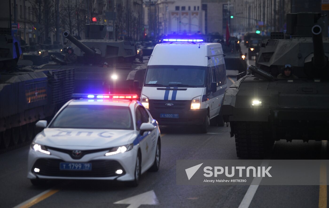 Russia WWII Victory Parade Rehearsal