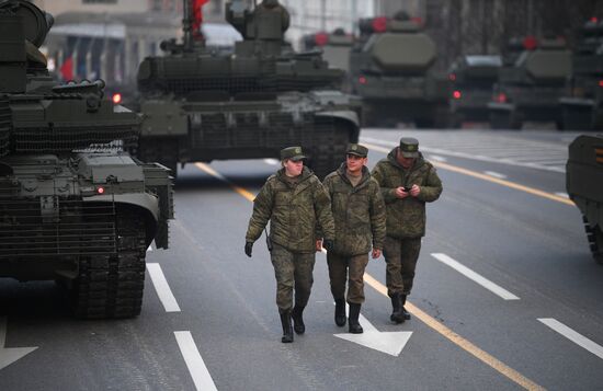 Russia WWII Victory Parade Rehearsal