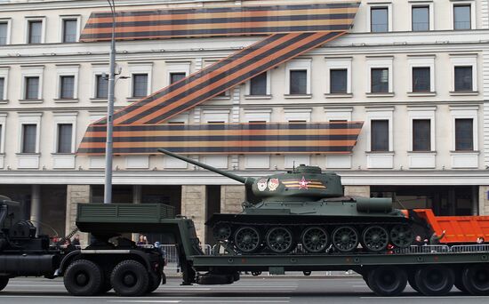 Russia WWII Victory Parade Rehearsal