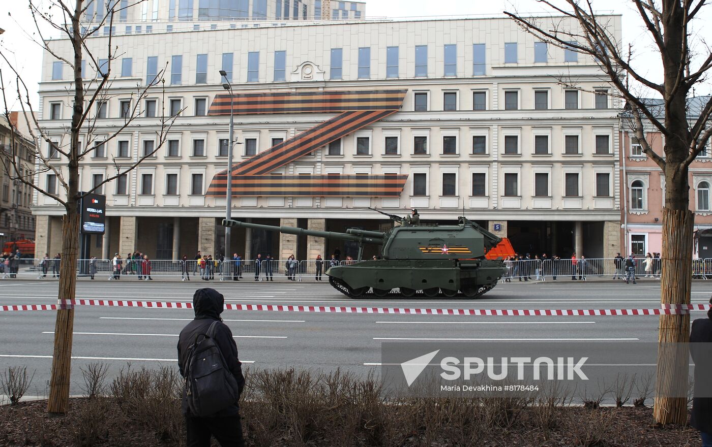 Russia WWII Victory Parade Rehearsal