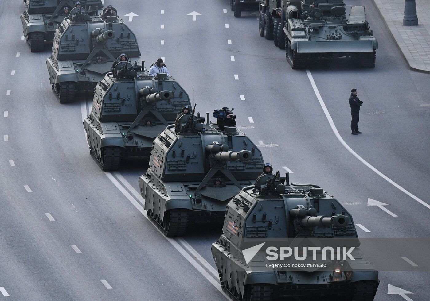 Russia WWII Victory Parade Rehearsal