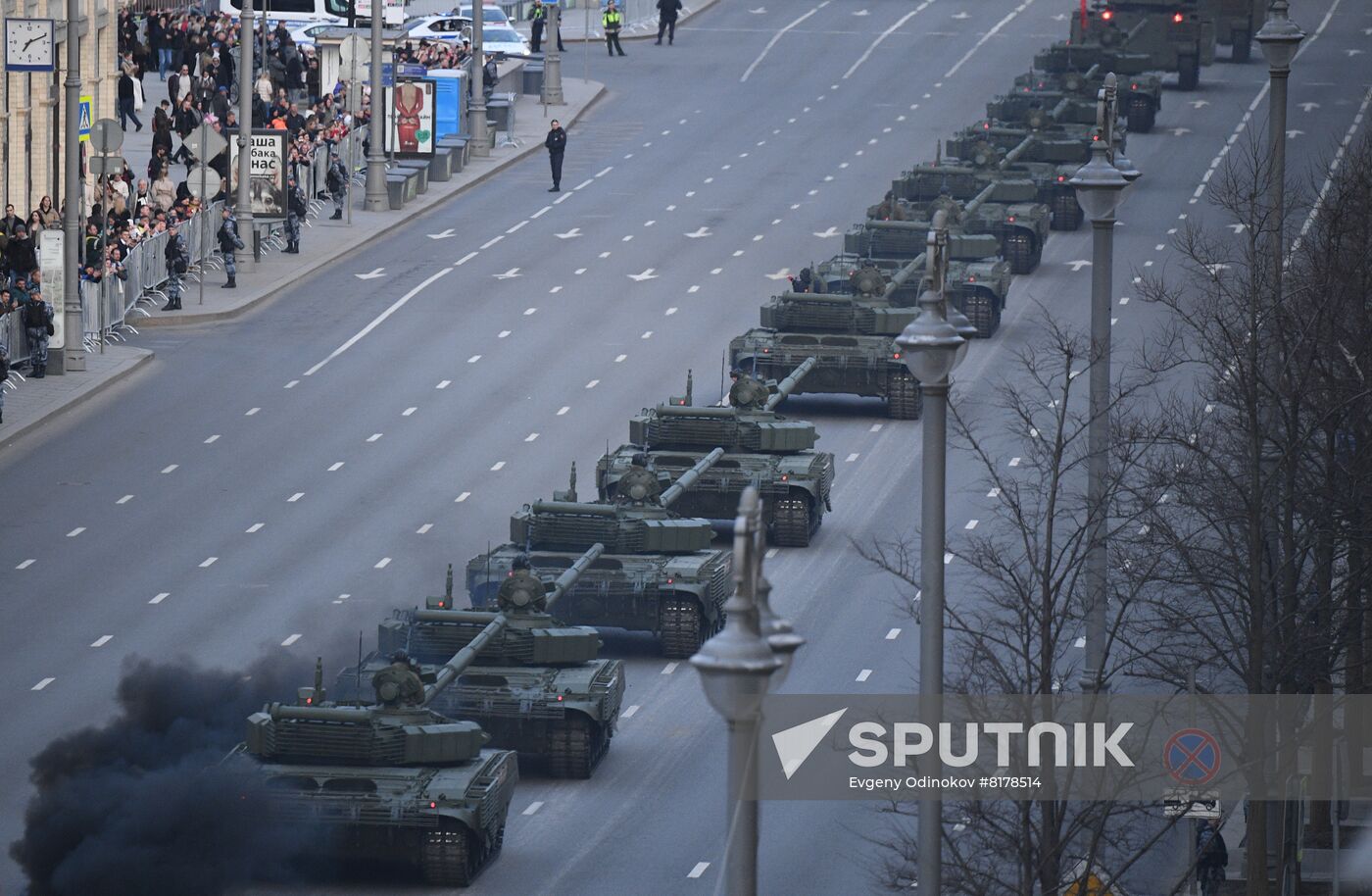 Russia WWII Victory Parade Rehearsal