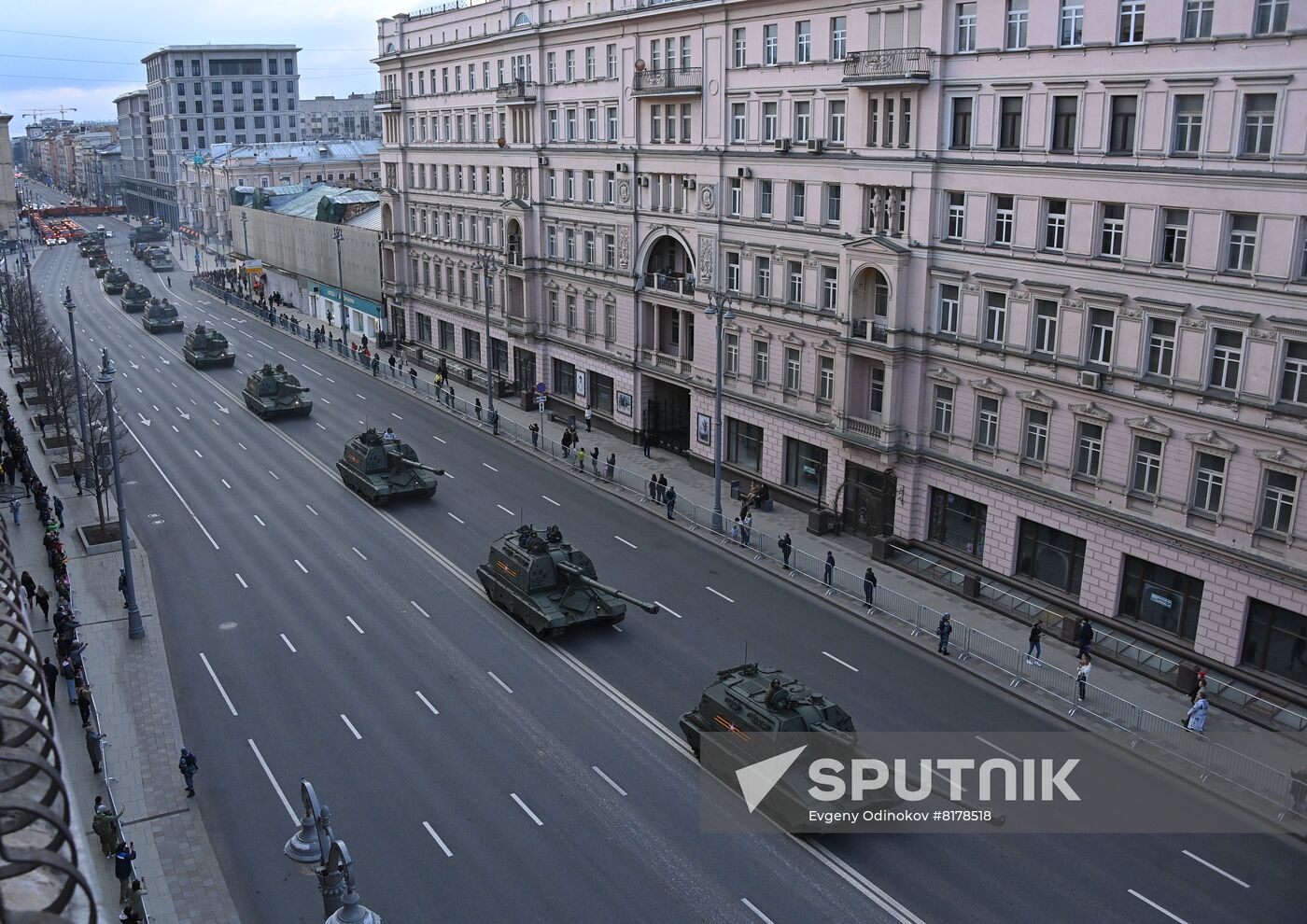 Russia WWII Victory Parade Rehearsal