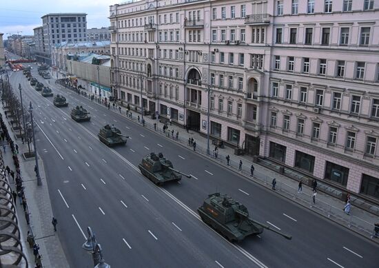 Russia WWII Victory Parade Rehearsal