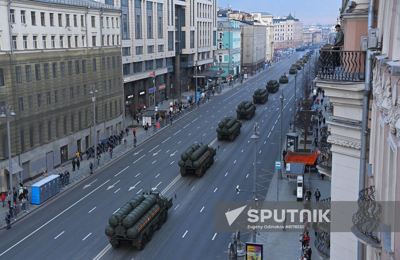 Russia WWII Victory Parade Rehearsal