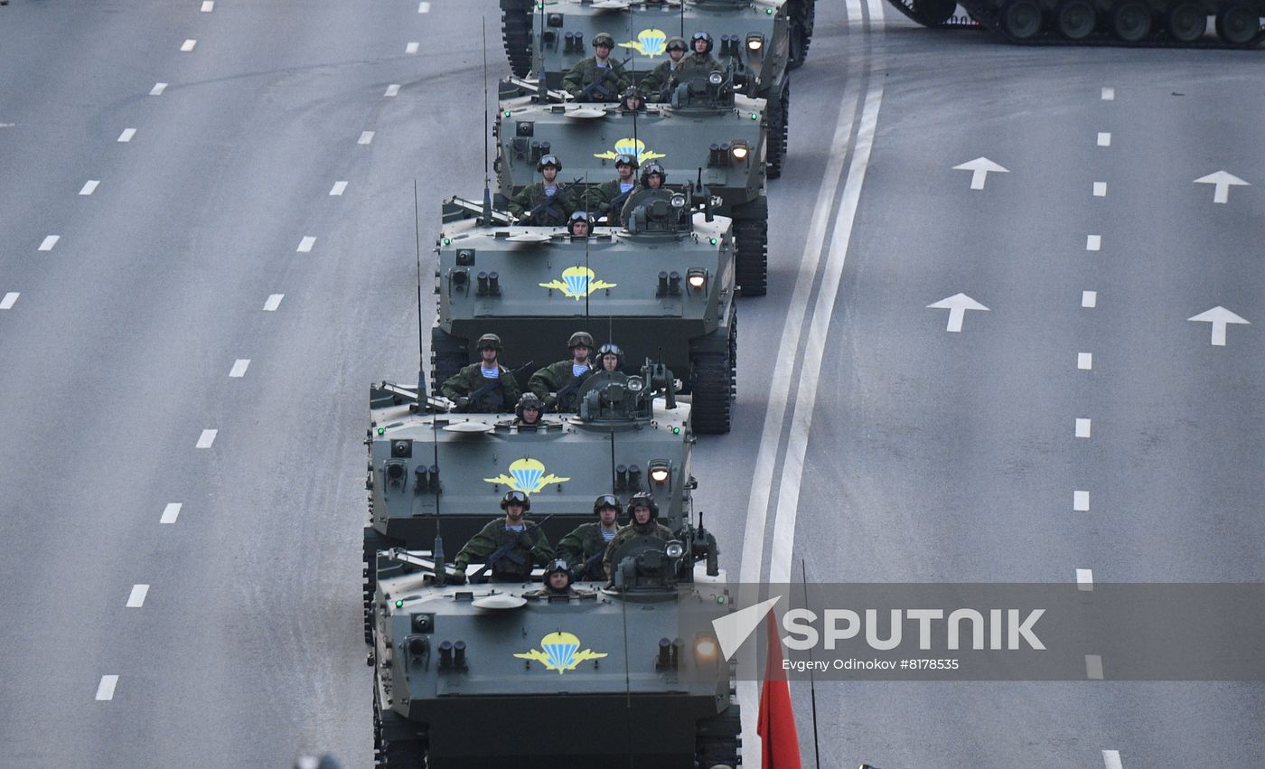 Russia WWII Victory Parade Rehearsal