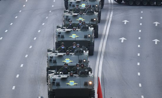 Russia WWII Victory Parade Rehearsal