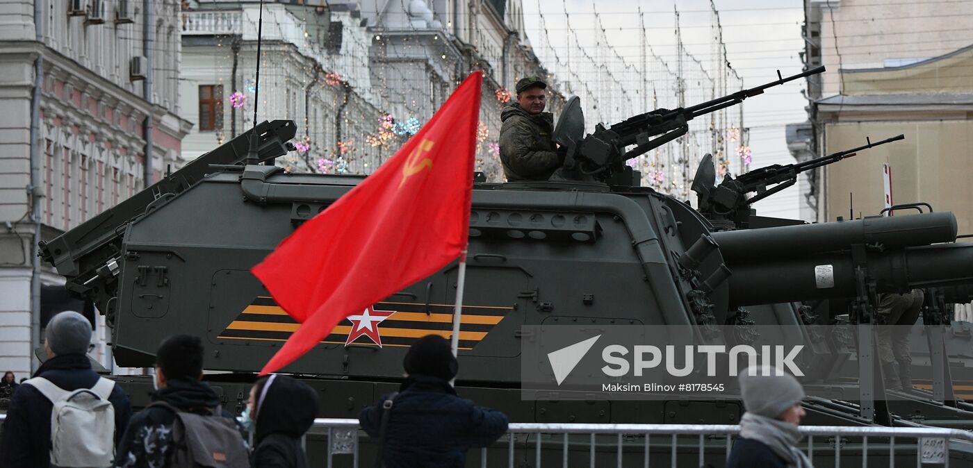 Russia WWII Victory Parade Rehearsal