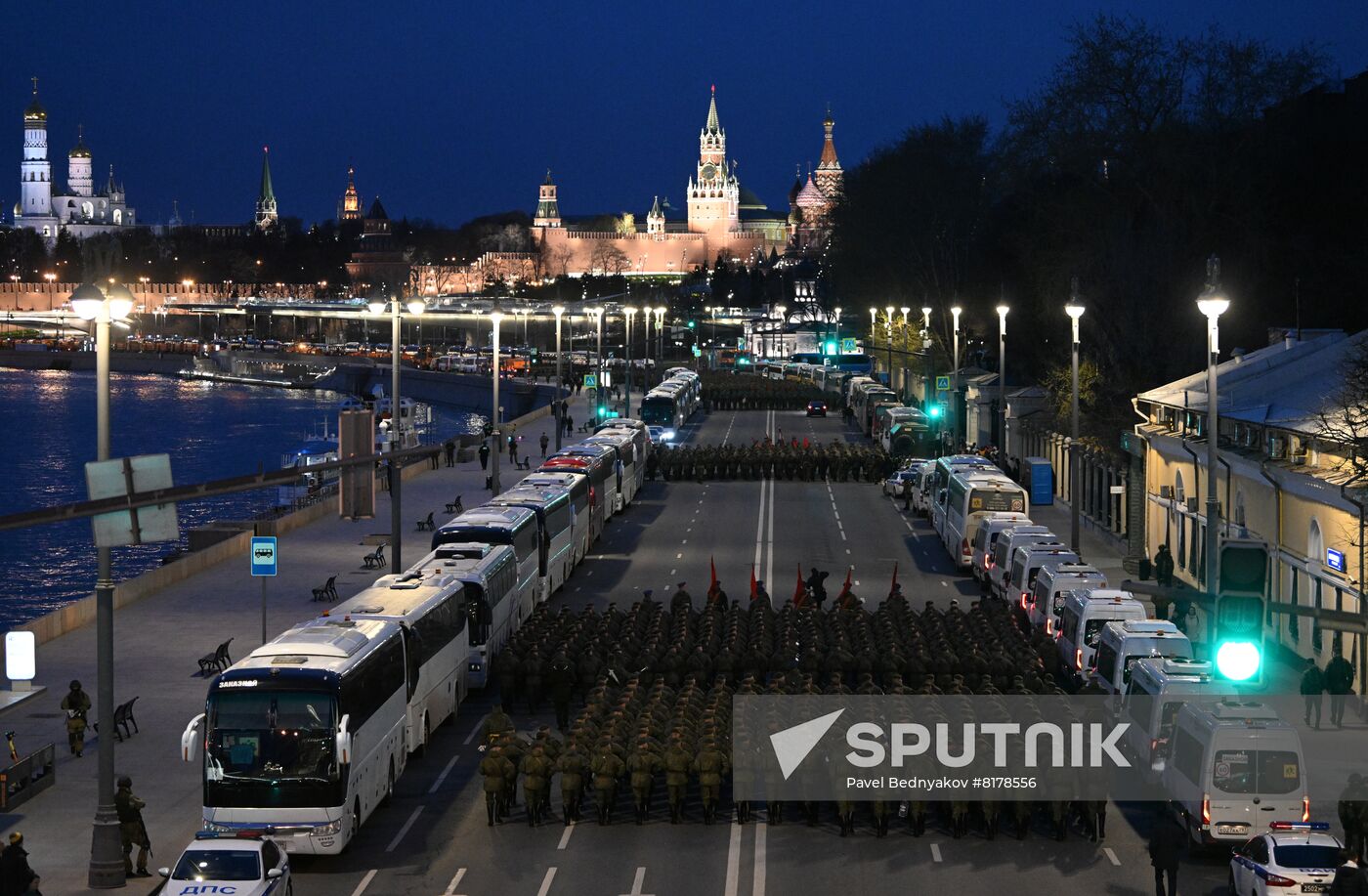 Russia WWII Victory Parade Rehearsal