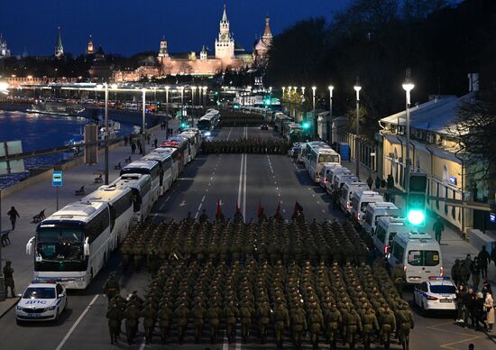 Russia WWII Victory Parade Rehearsal