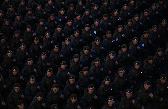 Russia WWII Victory Parade Rehearsal