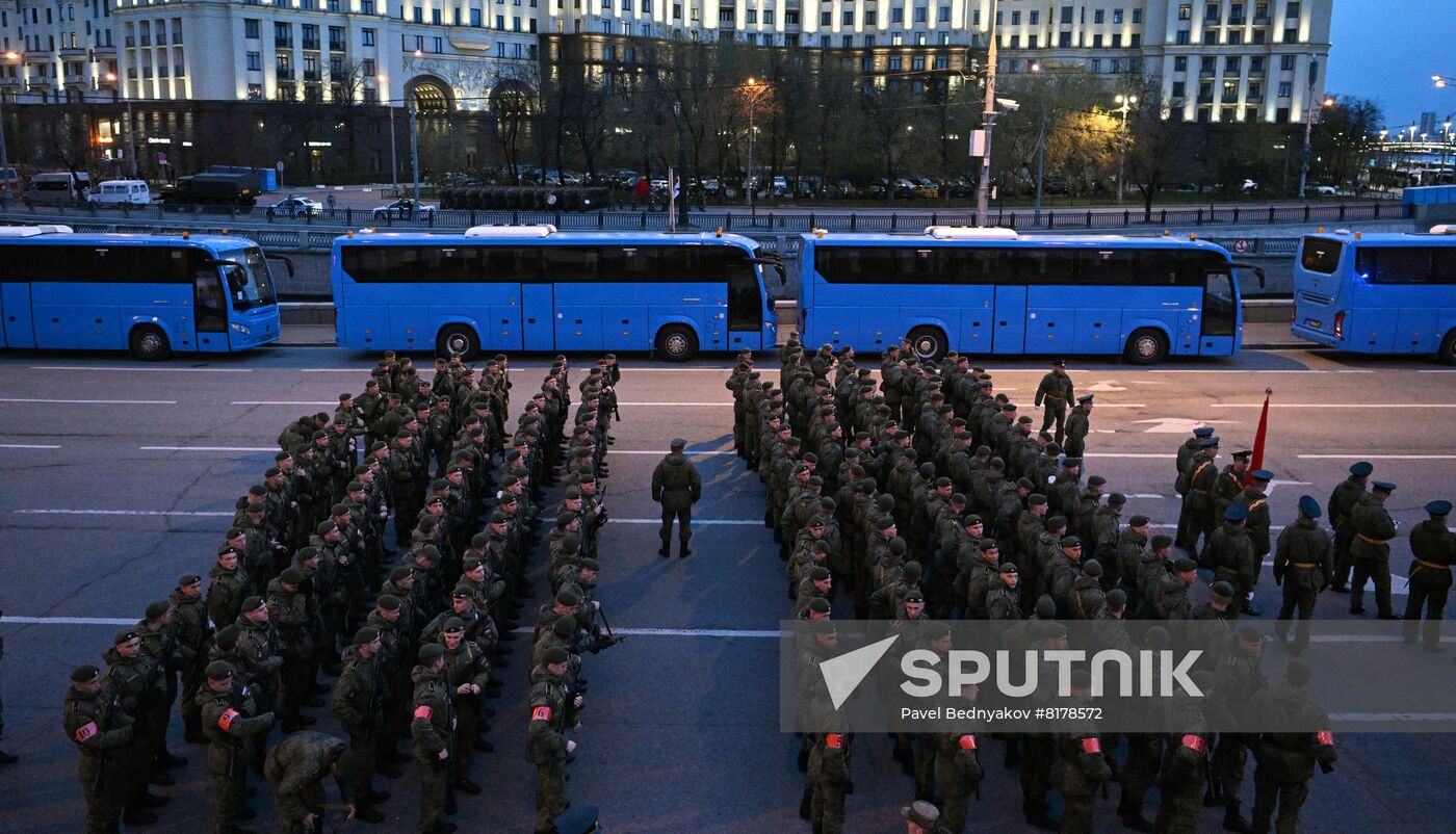 Russia WWII Victory Parade Rehearsal