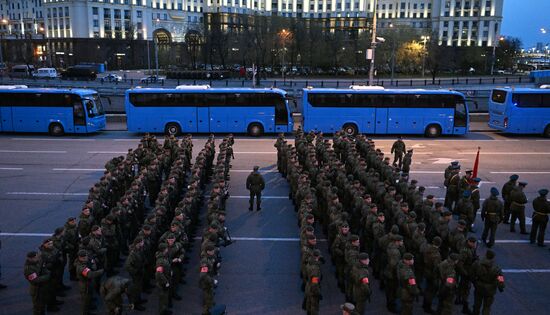 Russia WWII Victory Parade Rehearsal