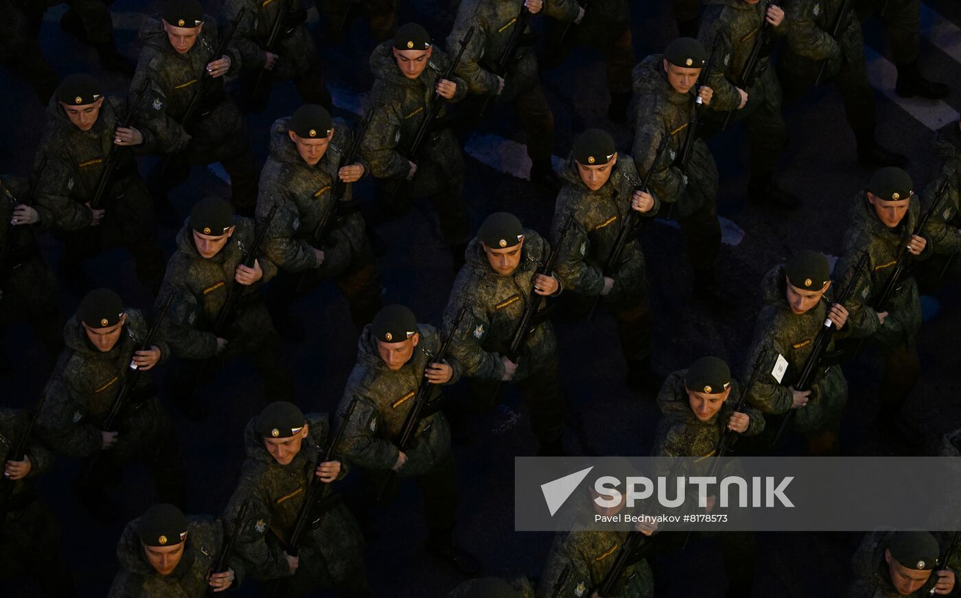 Russia WWII Victory Parade Rehearsal