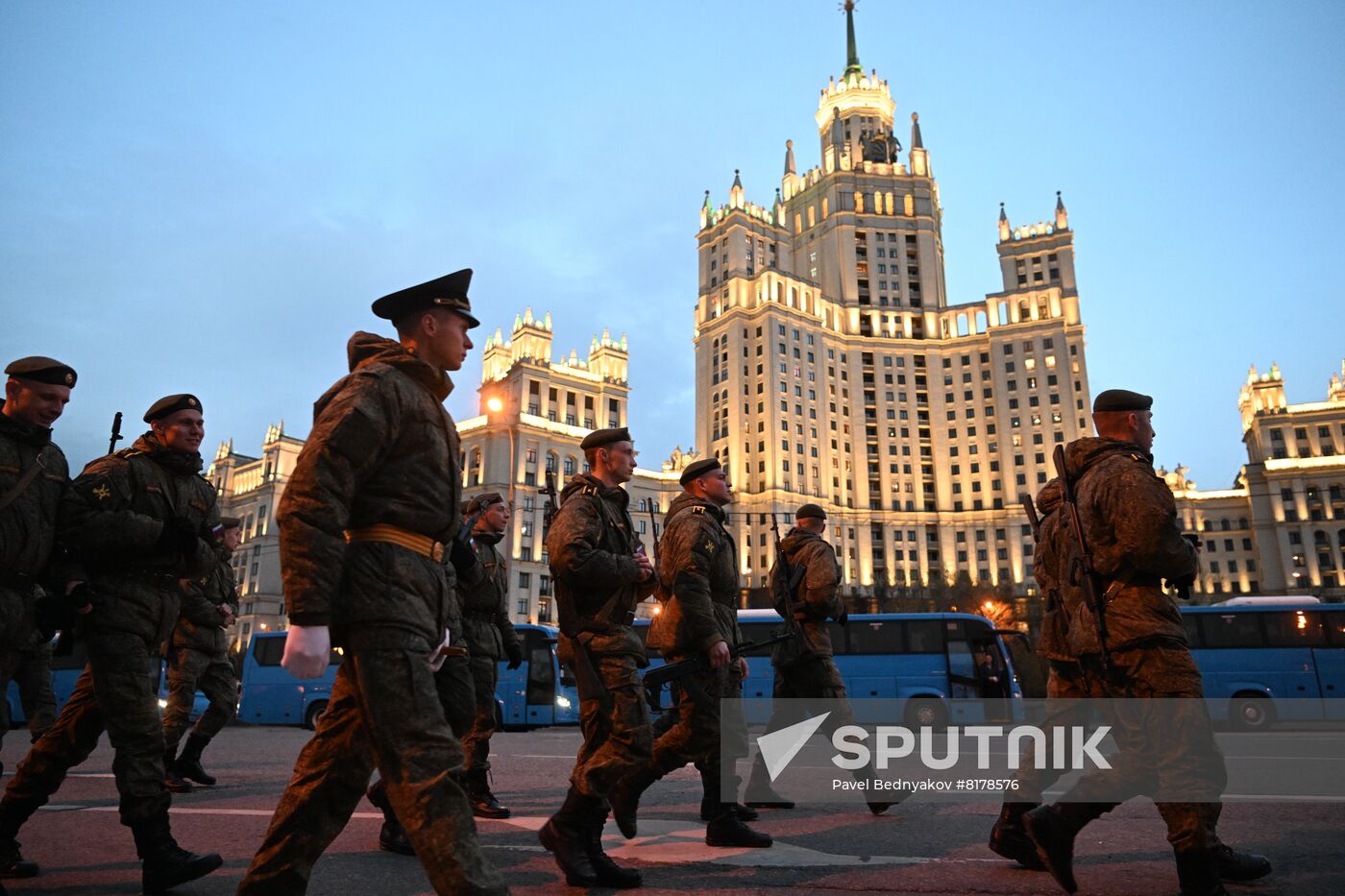Russia WWII Victory Parade Rehearsal