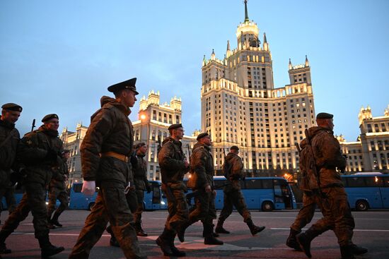 Russia WWII Victory Parade Rehearsal