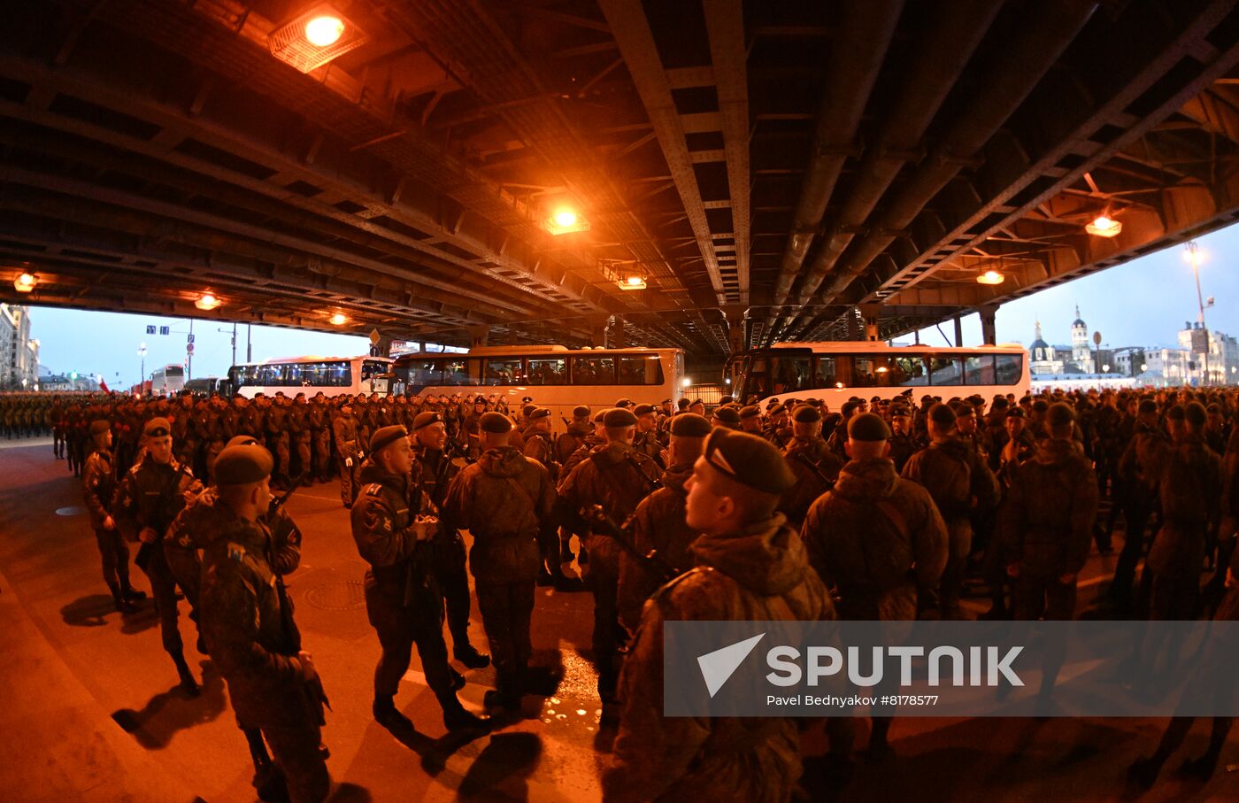 Russia WWII Victory Parade Rehearsal