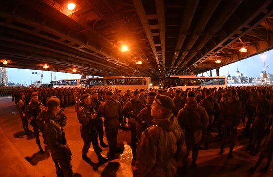 Russia WWII Victory Parade Rehearsal