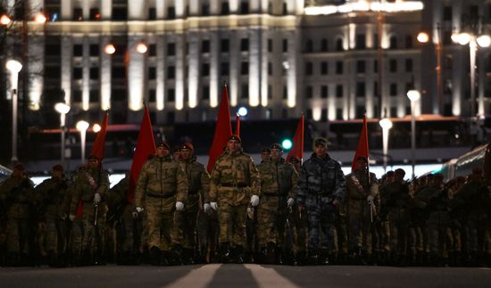 Russia WWII Victory Parade Rehearsal