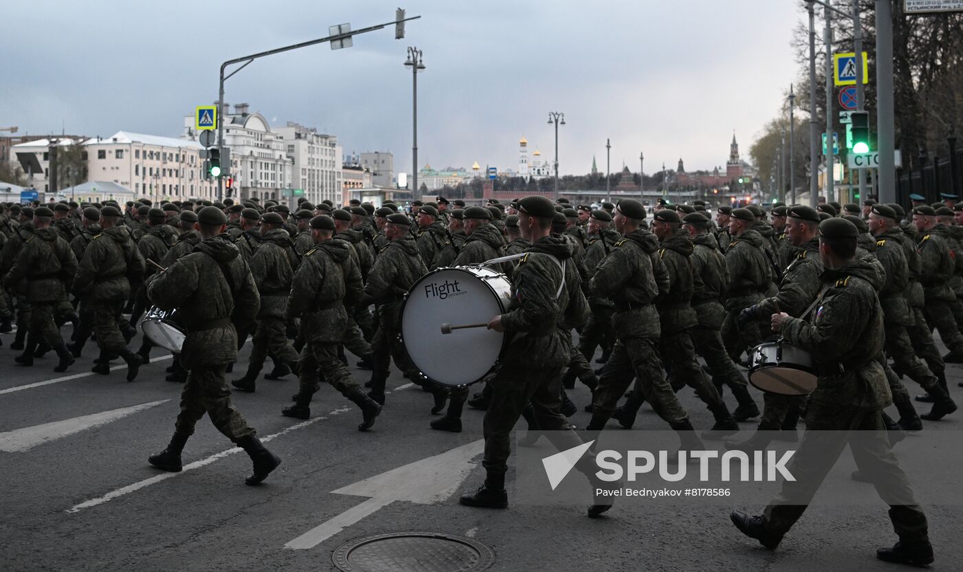 Russia WWII Victory Parade Rehearsal