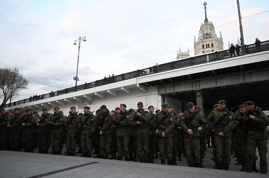Russia WWII Victory Parade Rehearsal