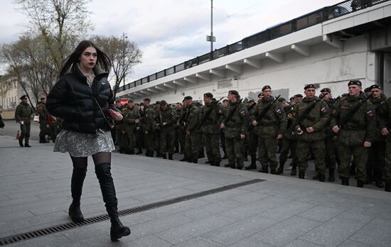 Russia WWII Victory Parade Rehearsal