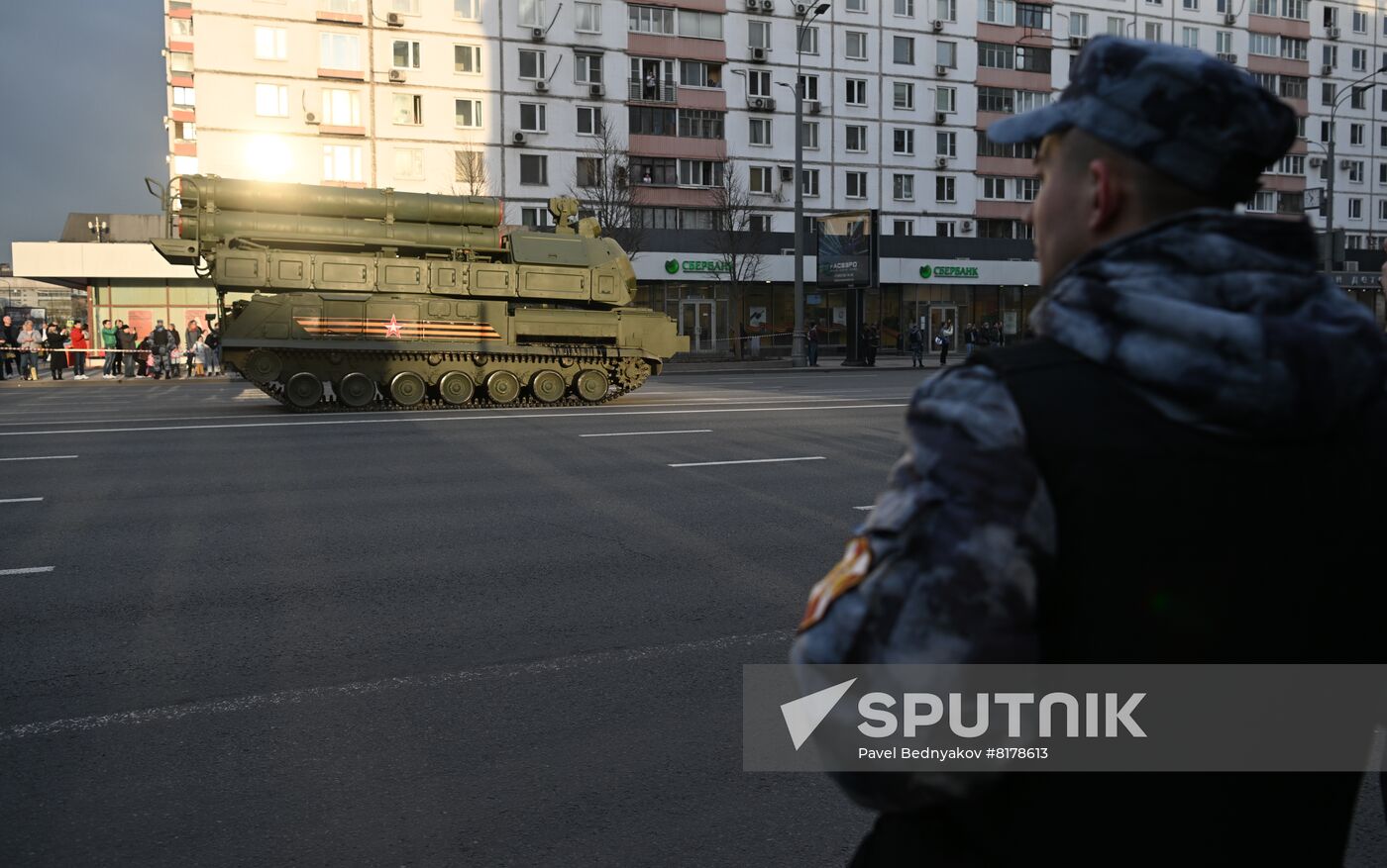 Russia WWII Victory Parade Rehearsal