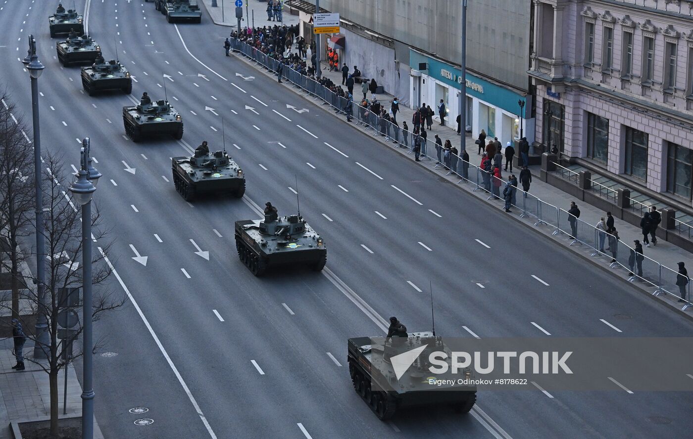 Russia WWII Victory Parade Rehearsal