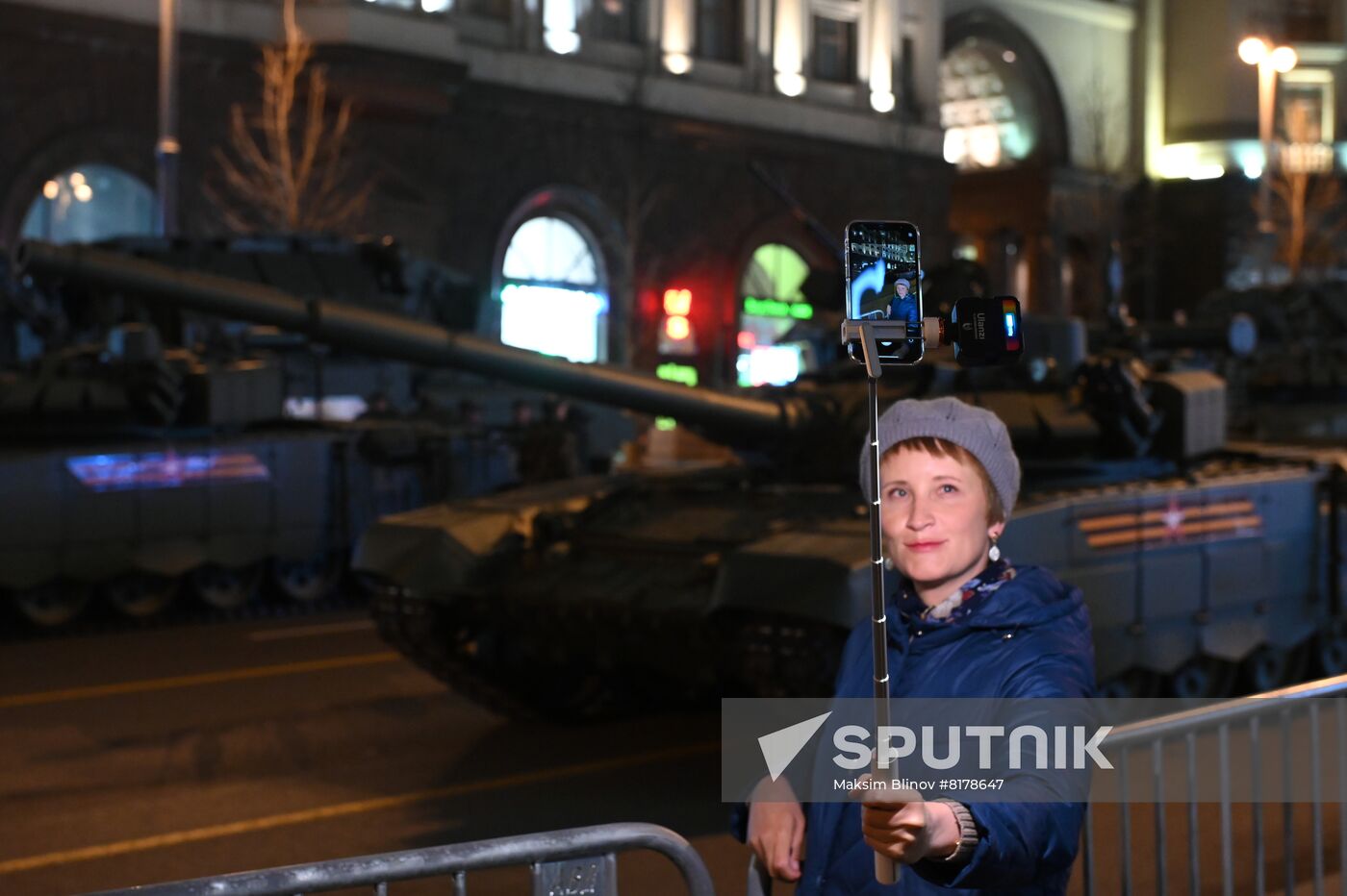 Russia WWII Victory Parade Rehearsal