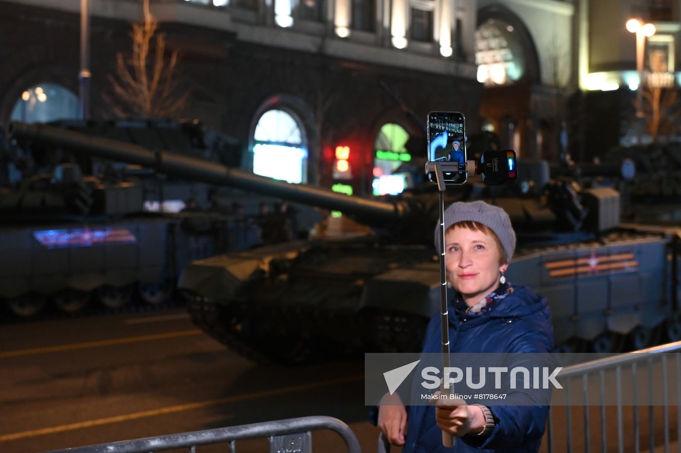 Russia WWII Victory Parade Rehearsal