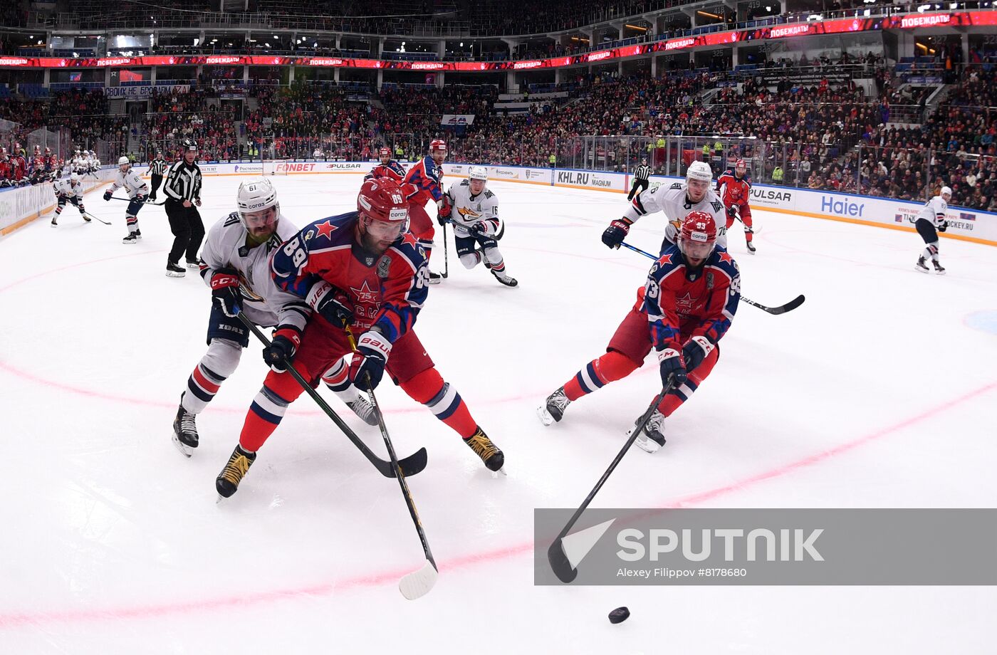 Russia Ice Hockey Kontinental League CSKA - Metallurg