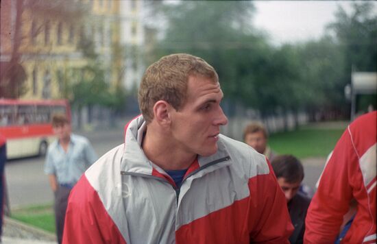Soviet wrestler Alexander Karelin