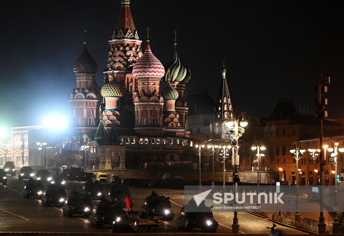 Russia WWII Victory Parade Rehearsal