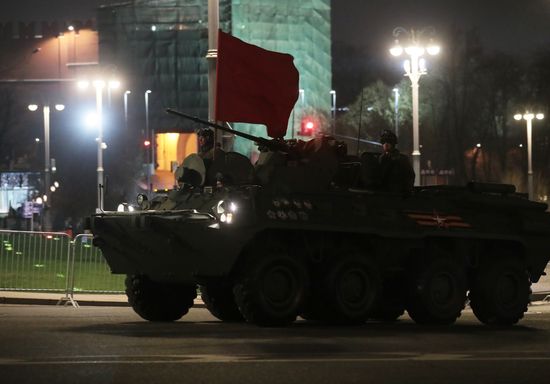 Russia WWII Victory Parade Rehearsal