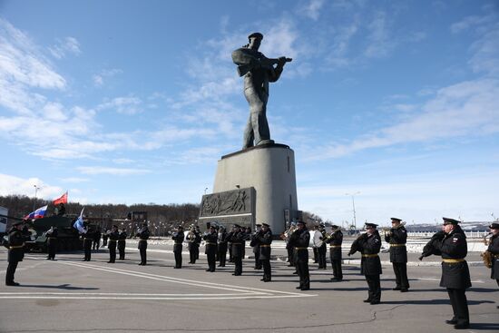 Russia Military Support Rallies