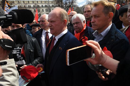 Russia May Day Communists Rallies