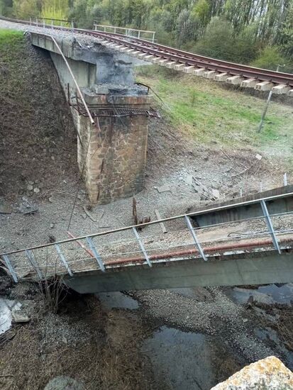 Russia Railway Bridge Collapse