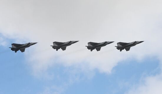 Russia WWII Victory Parade Aerial Rehearsal