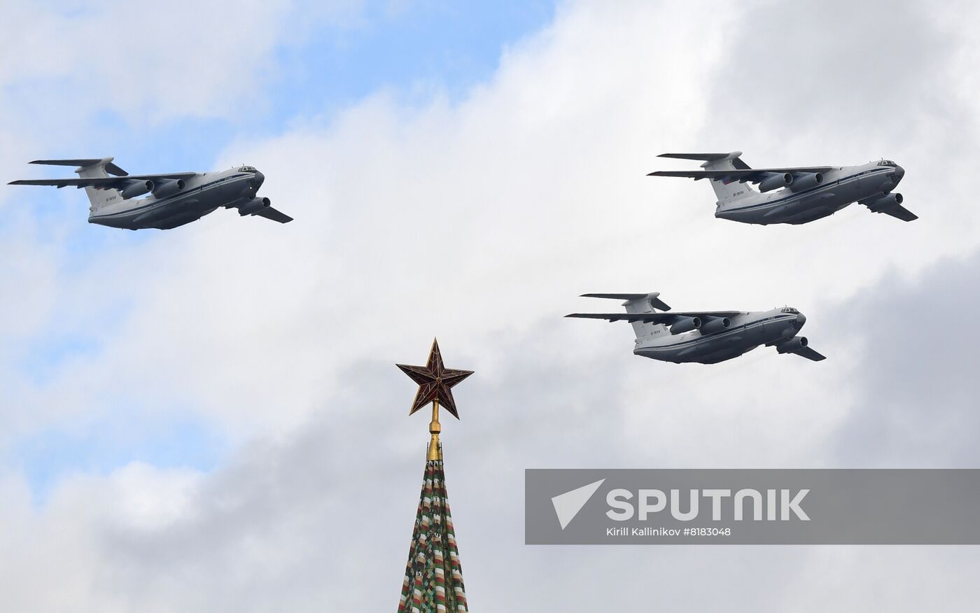 Russia WWII Victory Parade Aerial Rehearsal