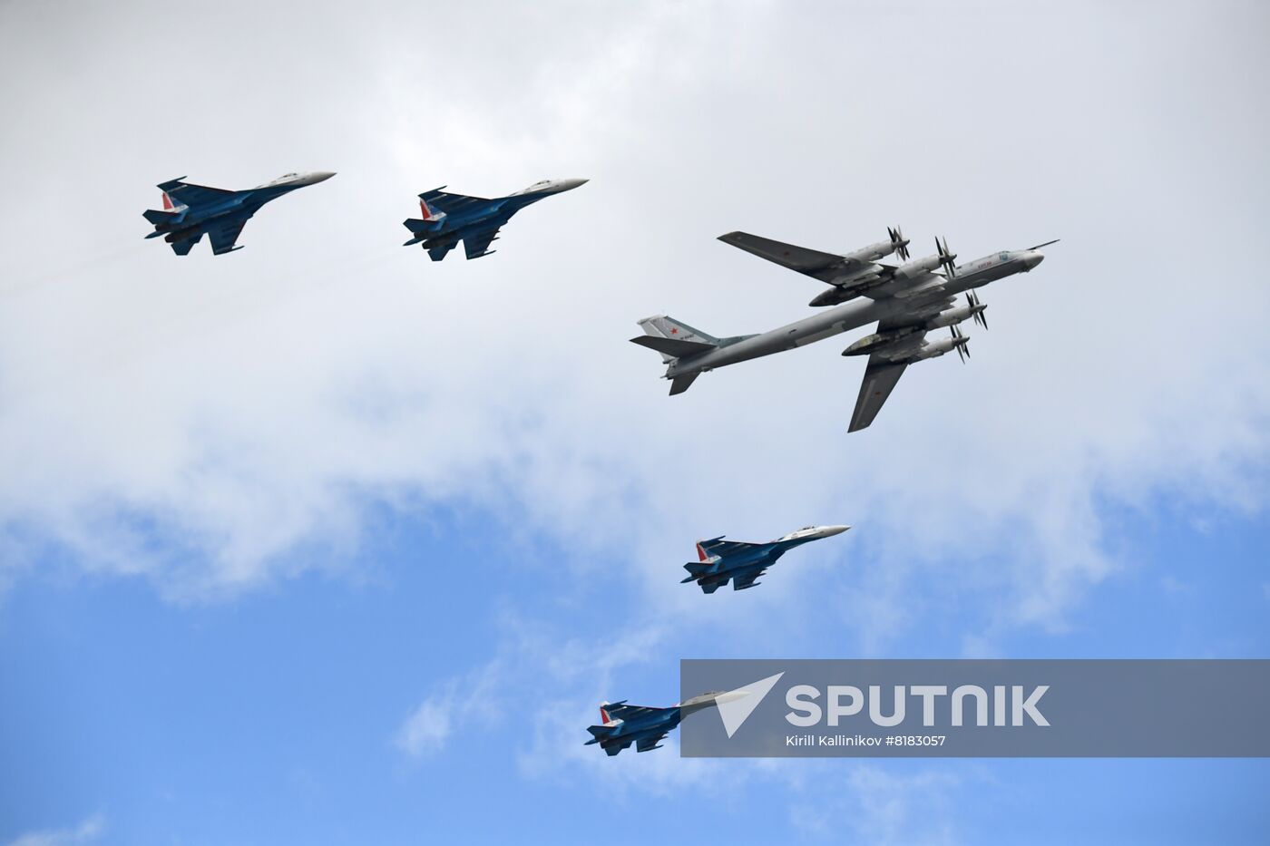 Russia WWII Victory Parade Aerial Rehearsal