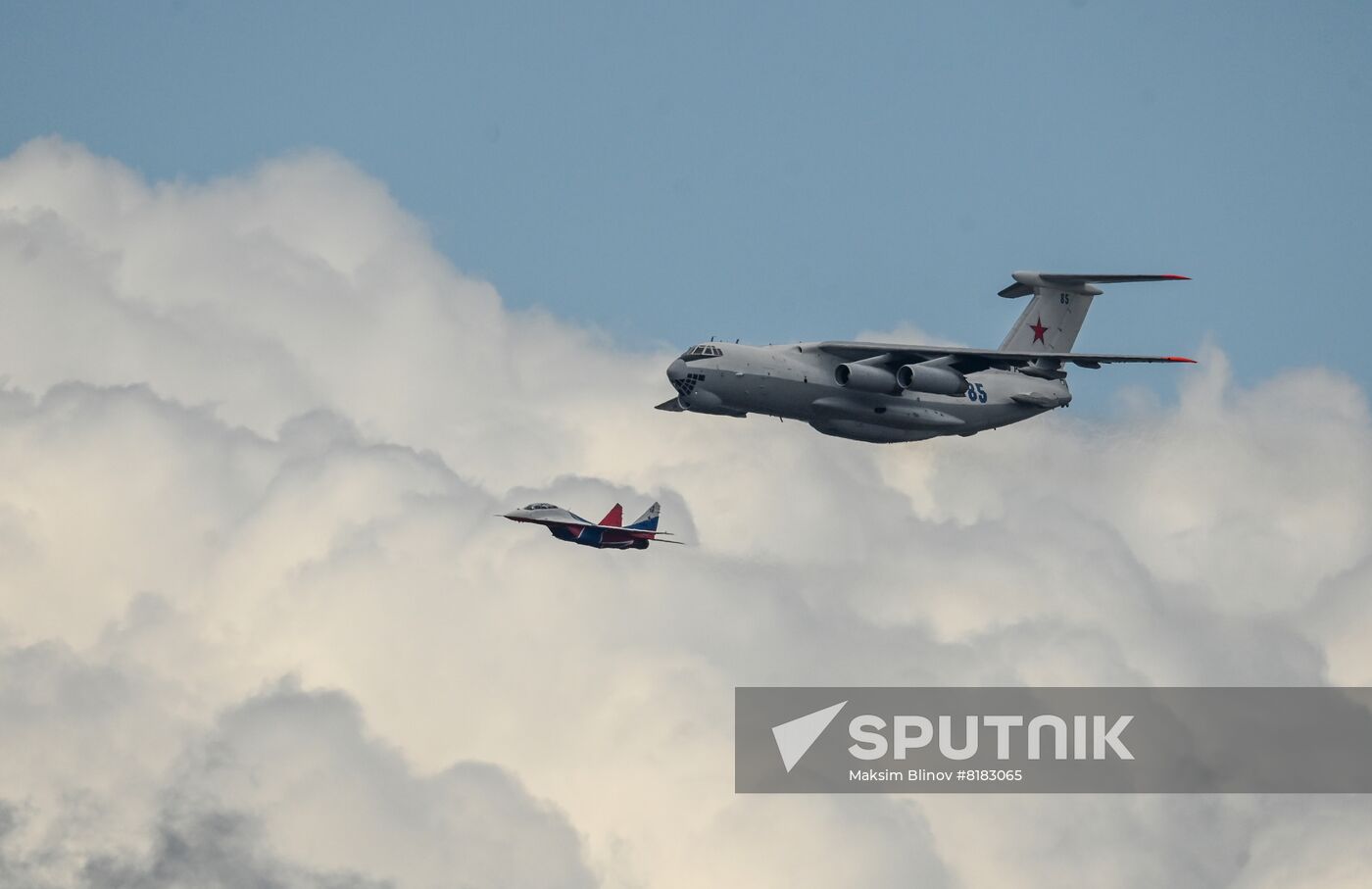 Russia WWII Victory Parade Aerial Rehearsal
