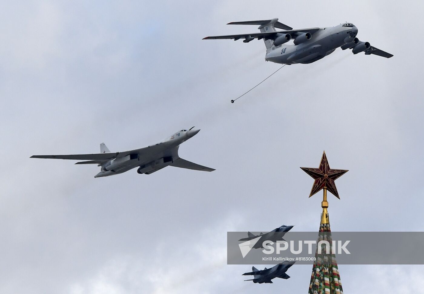 Russia WWII Victory Parade Aerial Rehearsal