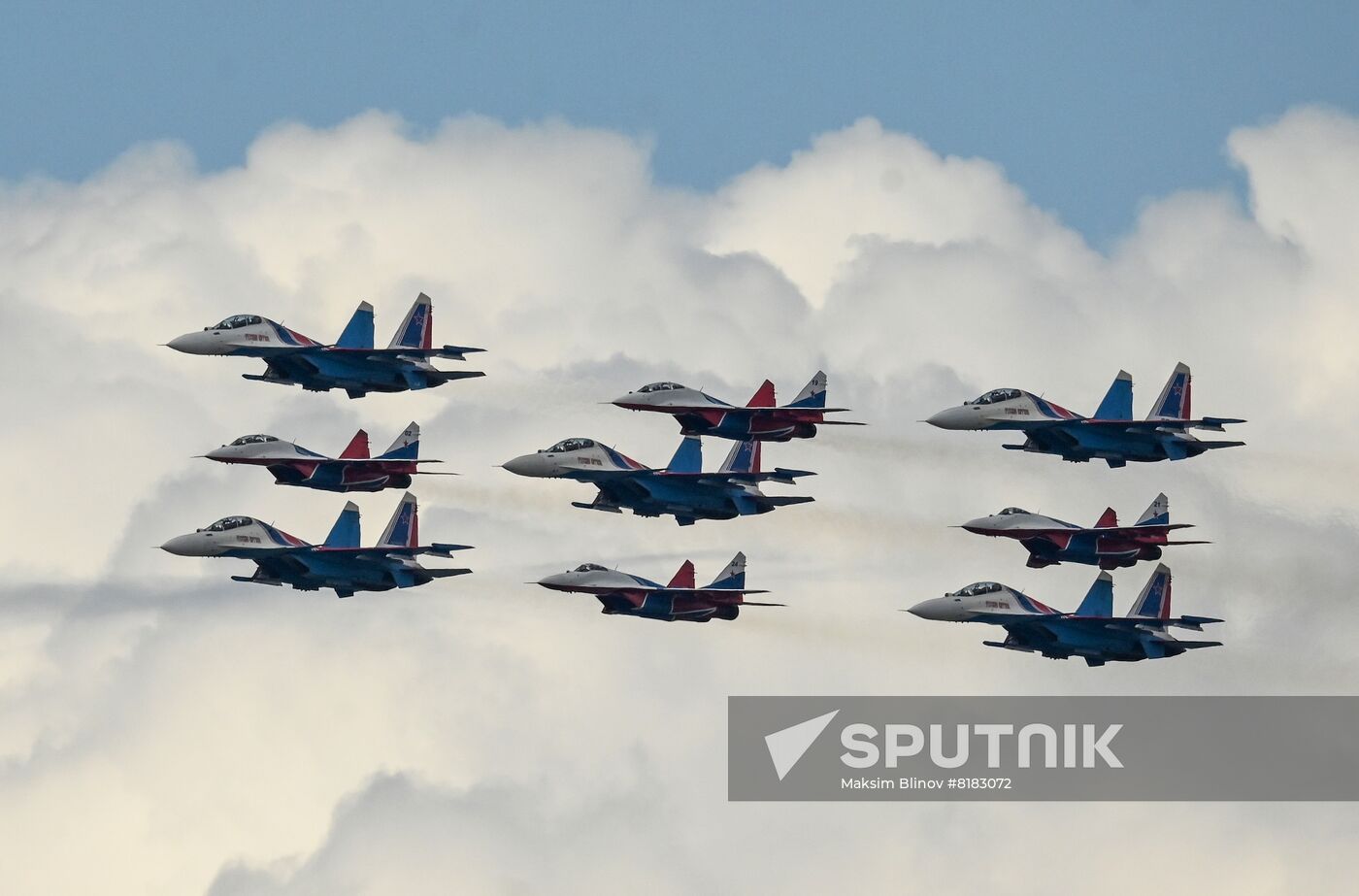 Russia WWII Victory Parade Aerial Rehearsal