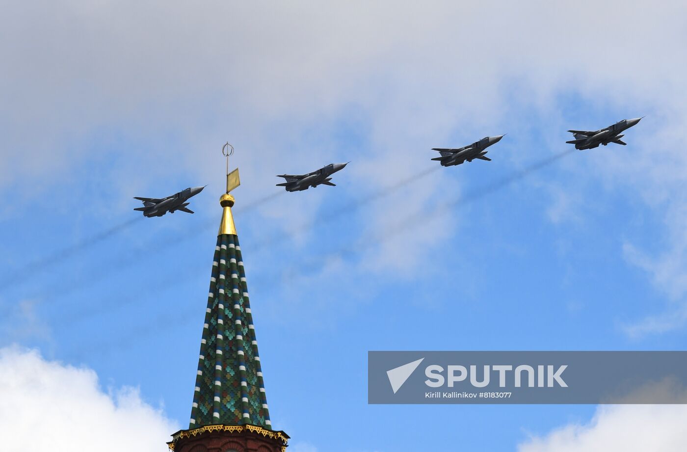 Russia WWII Victory Parade Aerial Rehearsal