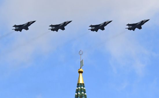 Russia WWII Victory Parade Aerial Rehearsal