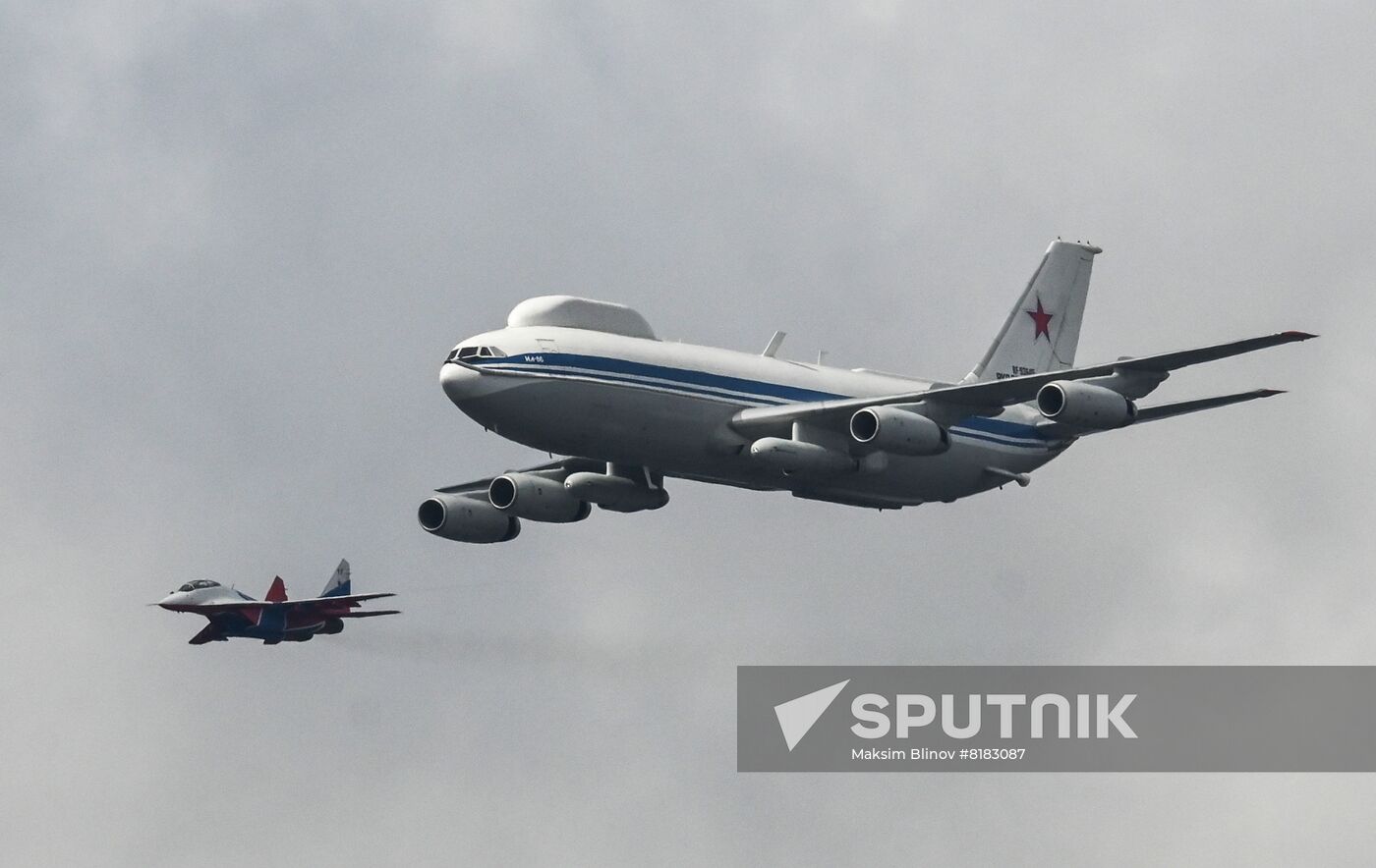 Russia WWII Victory Parade Aerial Rehearsal